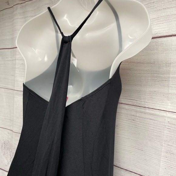 Fabletics Black Neema Maxi Hustle & Bustle Halter Dress Size L - Picture 7 of 12